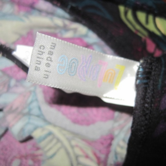 Lularoe Paisley Feathers Leggings, One Size - Picture 4 of 5